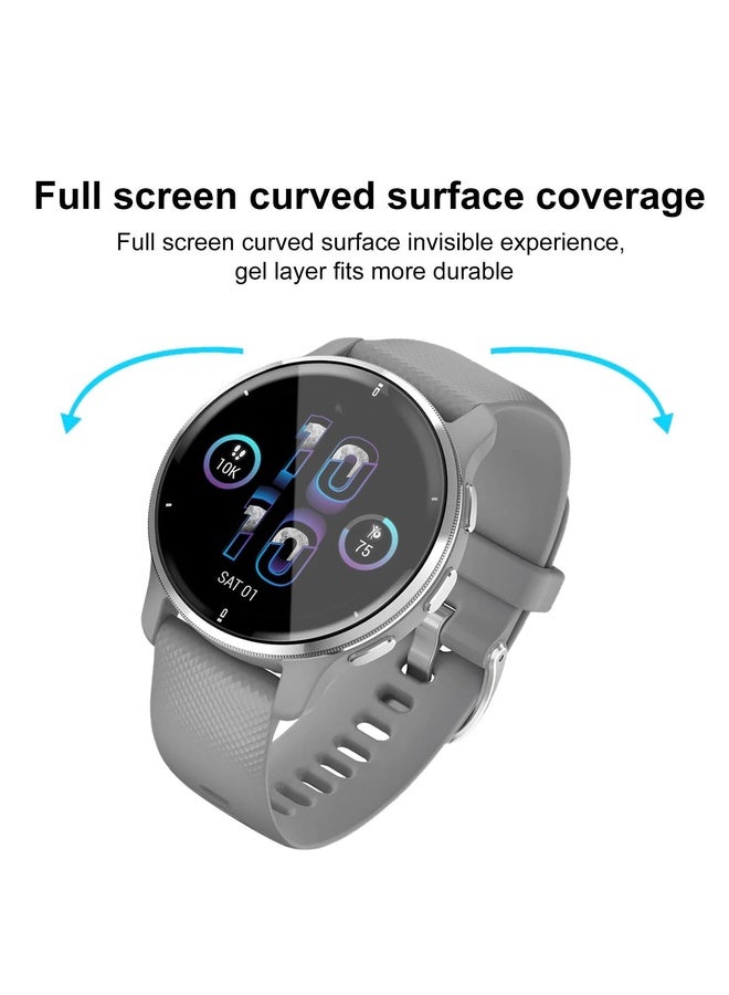 HuHa For Garmin Venu 2 Plus 2pcs xDfind Curved 3D Composite Material Soft Film Screen Protector - Image 3