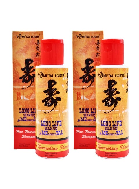 عبوتين ميتال شامبو لجميع انواع الشعر 200 مل