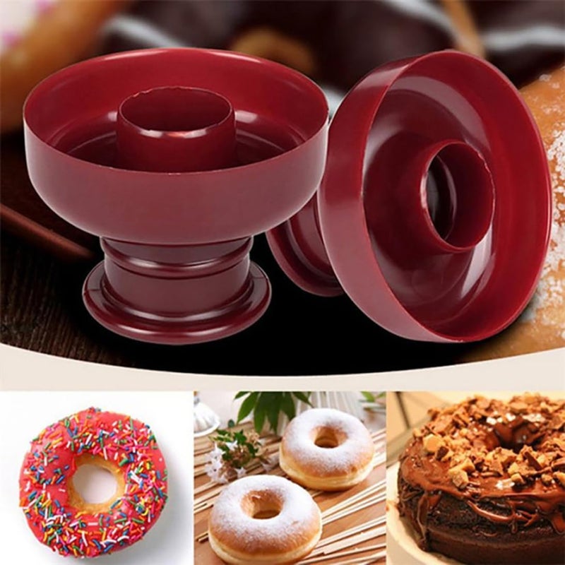 Rinkle Trendz Plastic Round Donut Cutter Donut Maker Cupcake Muffin Cake Mould Random Color - Image 3