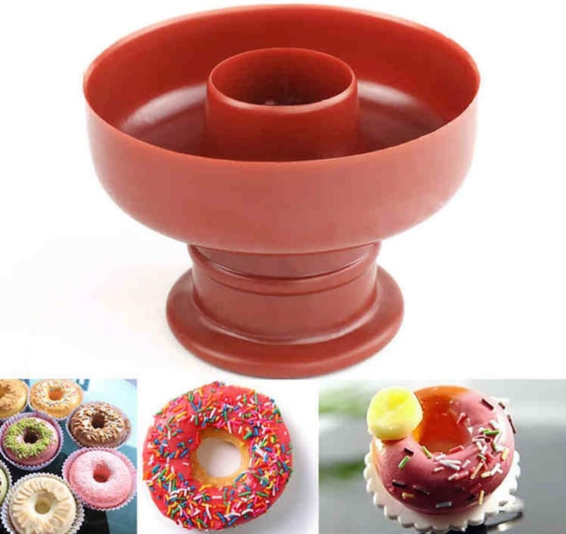 Rinkle Trendz Plastic Round Donut Cutter Donut Maker Cupcake Muffin Cake Mould Random Color - Image 4