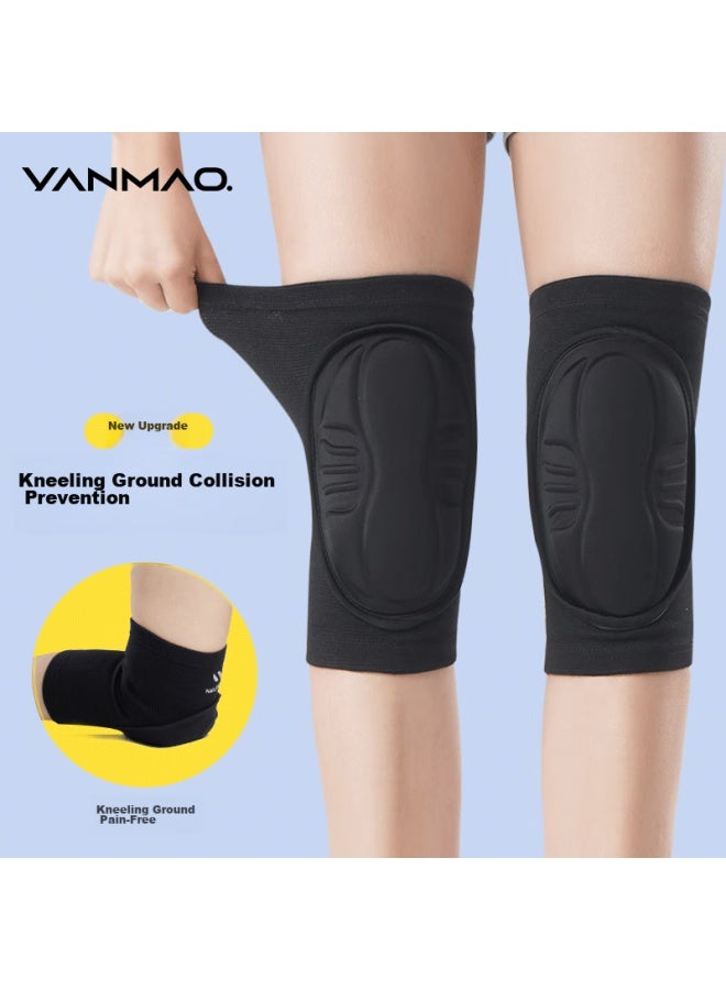 Yanmao Volleyball Knee Pads, Professional Anti-collision, Specialized For Basketball, Tactical Crawling, Sports, Dance, Kneeling, Knee Protectors For Women, 1 Pair, Size M - Image 1