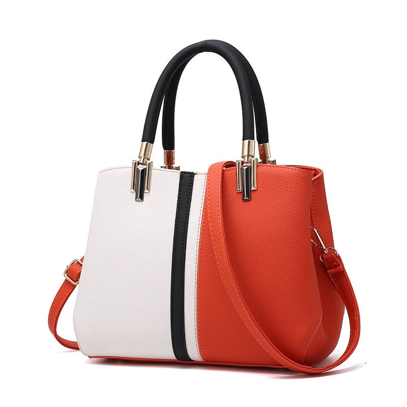 Bag 2022 New Simple Fashion Color-Matching Women'S Bag Handbag Large Capacity Women'S Shoulder Crossbody Bag - Image 2