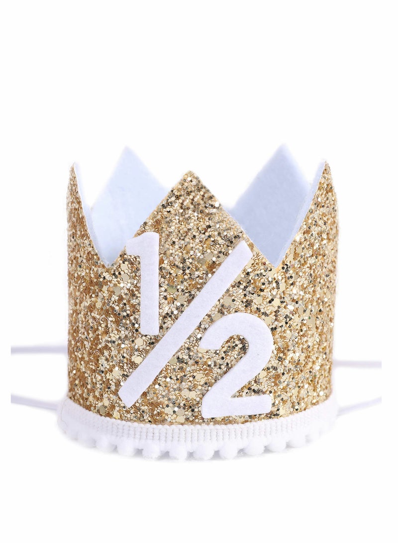 Golden Birthday Crown for Kids & Adults, Adjustable & Reusable Party Hat, Perfect Royalty Decorations for Celebrations - Image 1