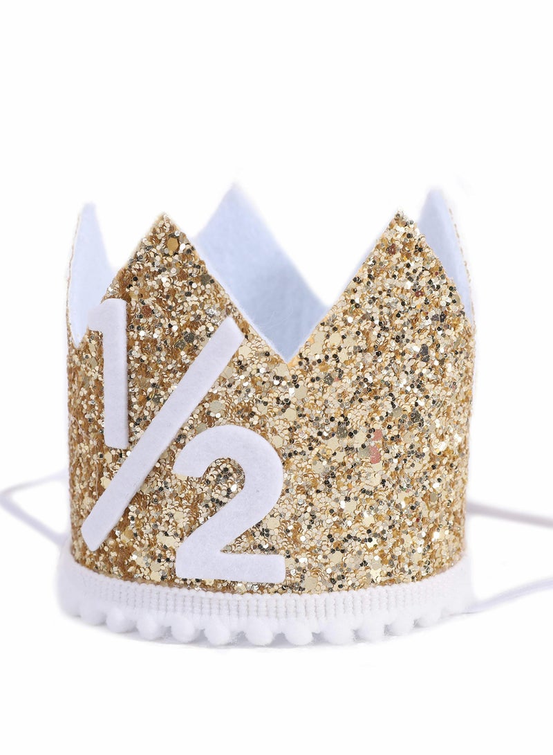 Golden Birthday Crown for Kids & Adults, Adjustable & Reusable Party Hat, Perfect Royalty Decorations for Celebrations - Image 5