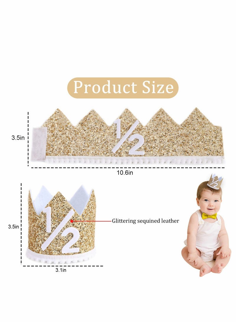 Golden Birthday Crown for Kids & Adults, Adjustable & Reusable Party Hat, Perfect Royalty Decorations for Celebrations - Image 2