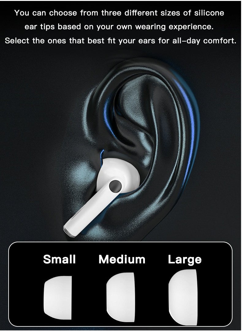 Generic - Wireless Bluetooth Earphones with Touch Control Noise Cancellation Compatible with Android and iOS - Image 1