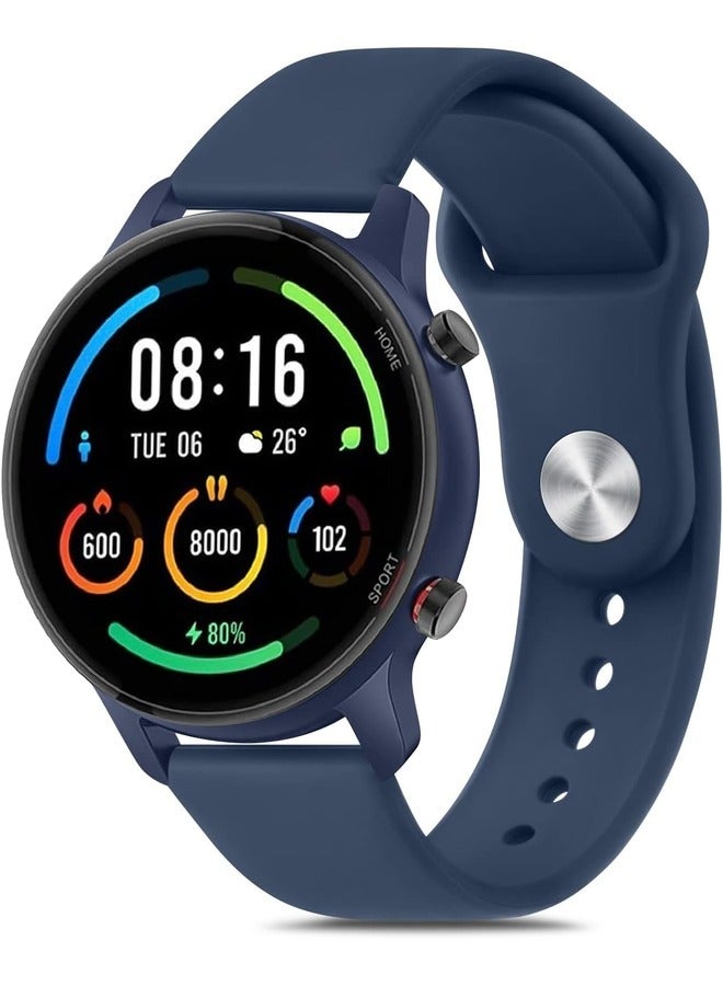 ELTRAZONE 22mm Soft and Breathable Silicone Watch Band – Replacement Strap for Xiaomi, Samsung, and Huawei Watches - Image 1