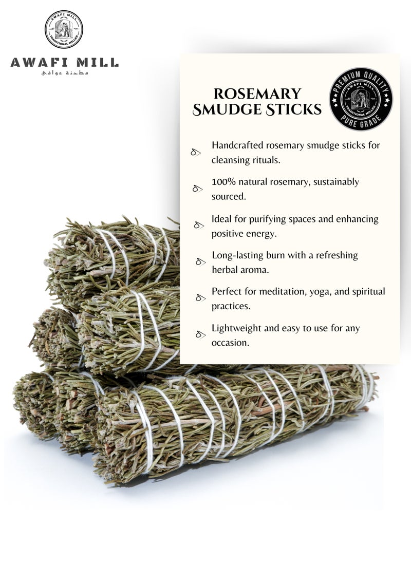 Awafi Mill - Premium Rosemary Sage Smudge Sticks | Handcrafted Cleansing Bundle - Image 1