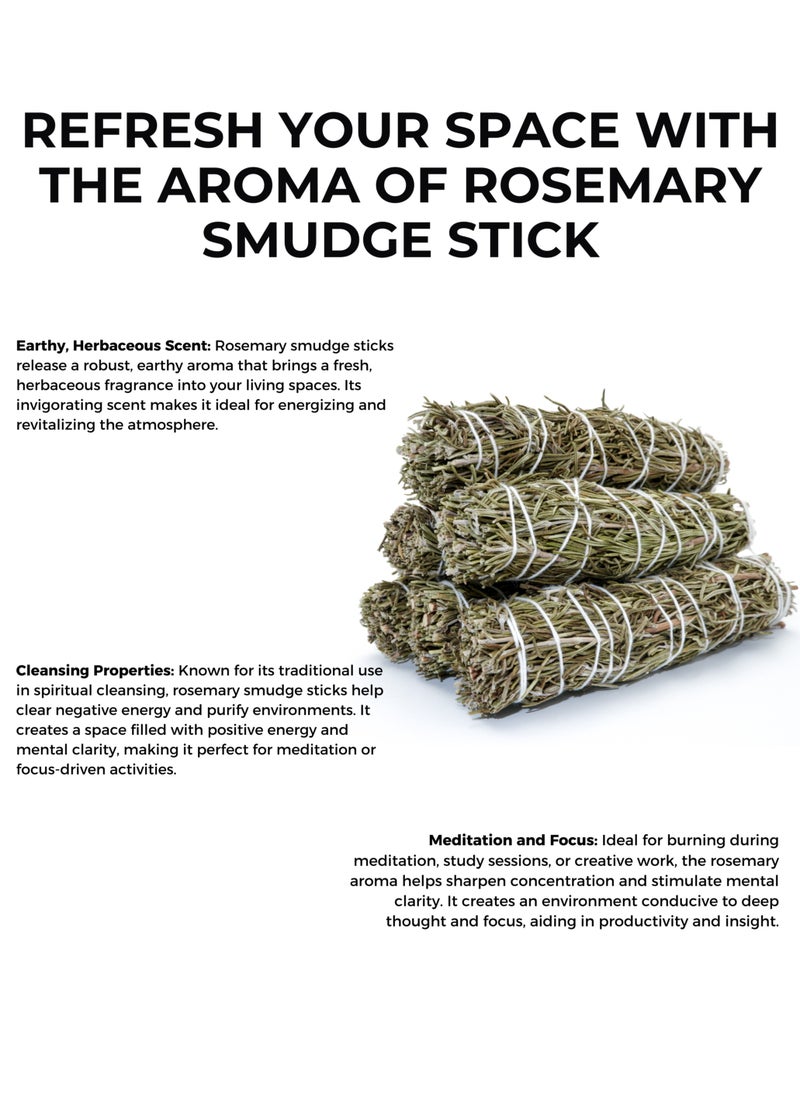 Awafi Mill - Premium Rosemary Sage Smudge Sticks | Handcrafted Cleansing Bundle - Image 1