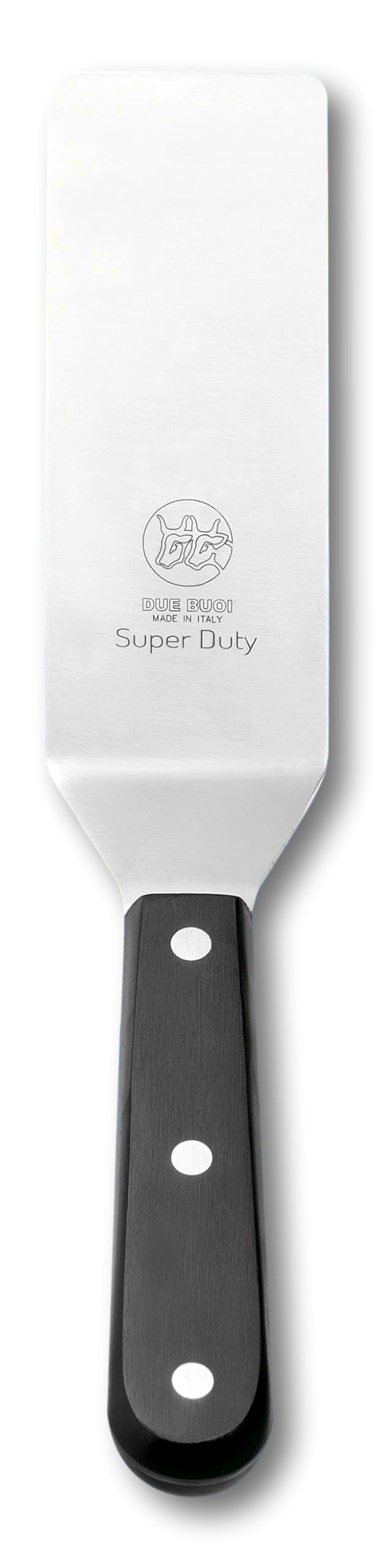 DUE BUOI Super Duty Narrow Spatula 50 thicker and stiffer than regular blade blade dimension 2 x 613 Hardened stainless steel Kitchen bbq grill Full Tang Triple Riveted ICQ Approved