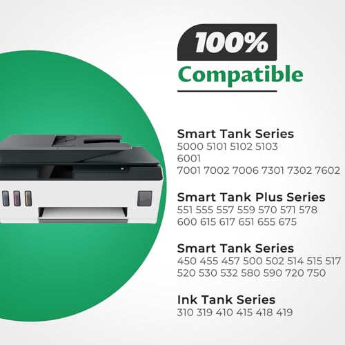 Trokliey 31 Ink Bottle Set 32XL Black Ink Bottle, Compatible for Smart Tank 7602 5101 6001 5000 Ink Refill, Replacement for HP 31 32XL for Smart Tank 6001 5102 5103 7301 7001 Plus 651 551 570 455 457 450 - Image 2