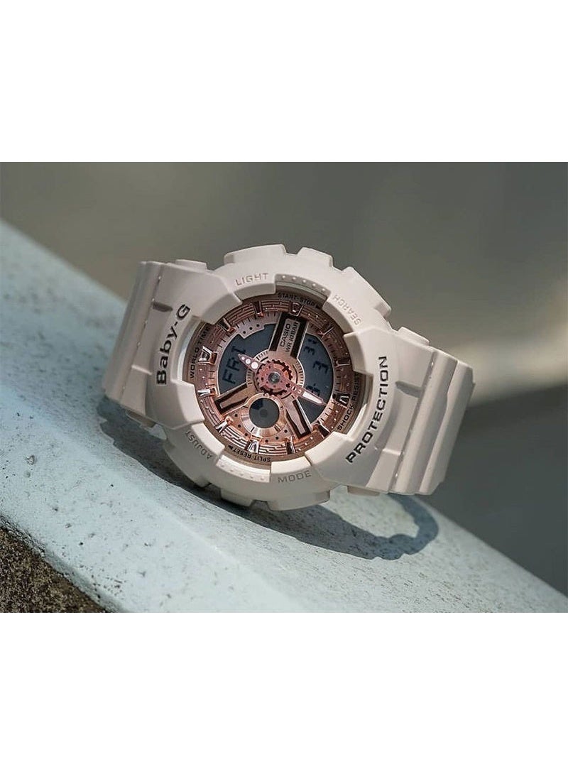 Casio Baby-G BA-110XCP-4A "Pink Champagne" Analog-Digital Shock Resistant Women's Watch - Image 2