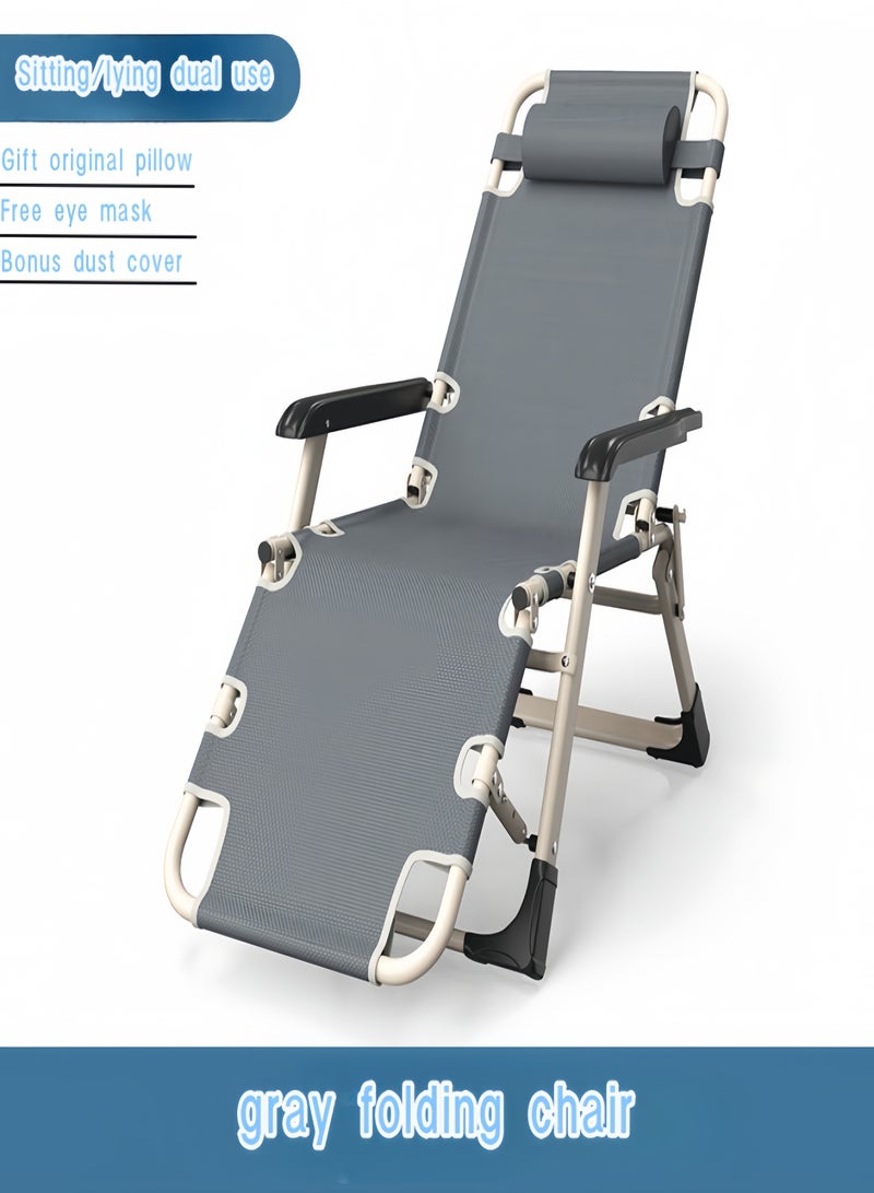 Gasin The lightweight and portable two-in-one folding bed has five adjustment levels, which is suitable for use during lunch breaks or sleeping at night at home and in the company, and can also be used during outdoor camping and outings.  - Image 3