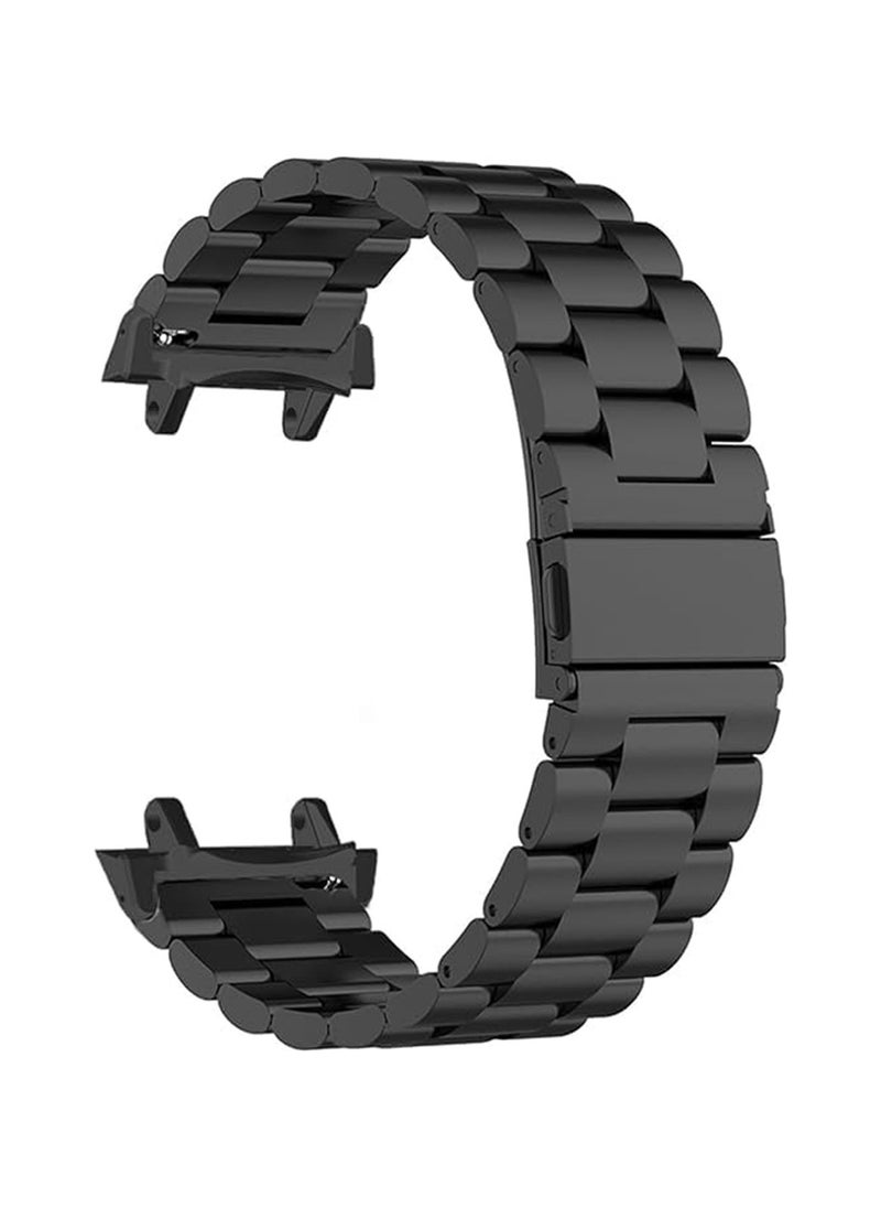 Generic - Straps Compatible with Amazfit T-Rex 3 Strap Metal Stainless Steel Wristband Replacement Business Watch Band for Amazfit T-Rex 3 Outdoor Smart Watch (Black) - Image 1
