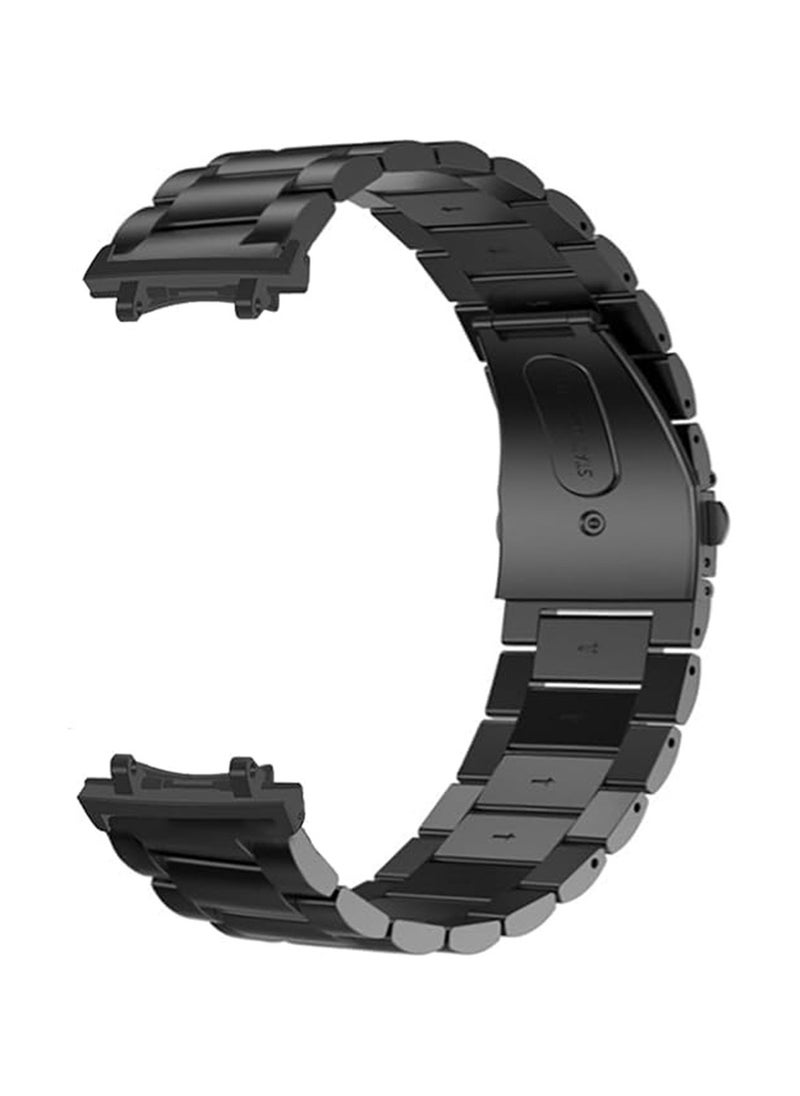 Generic - Straps Compatible with Amazfit T-Rex 3 Strap Metal Stainless Steel Wristband Replacement Business Watch Band for Amazfit T-Rex 3 Outdoor Smart Watch (Black) - Image 1