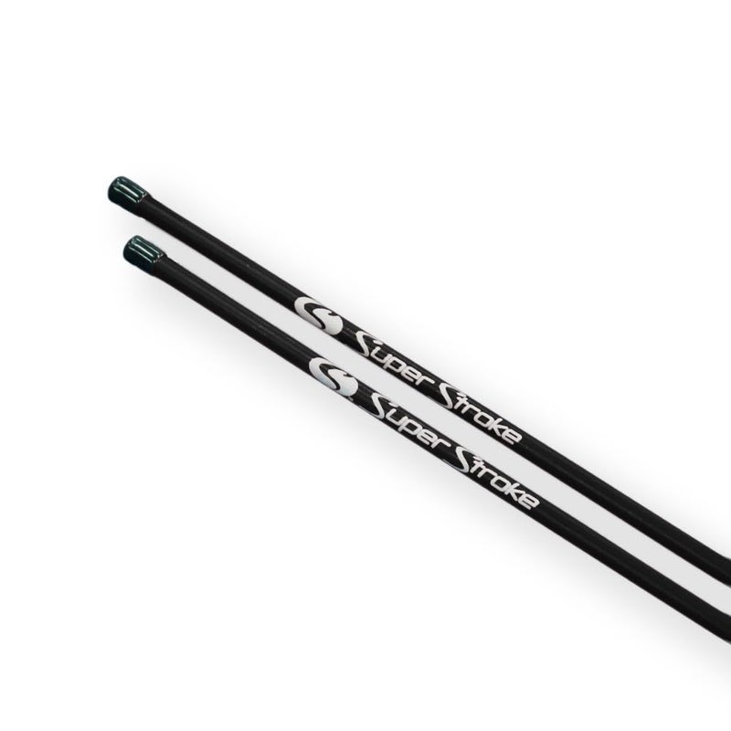 SuperStroke Golf Alignment Sticks 45" Fiberglass Rods, Full Swing Training Aid Kit, Help's with Posture Correction and Shot Accuracy, Black (Set of 2)
