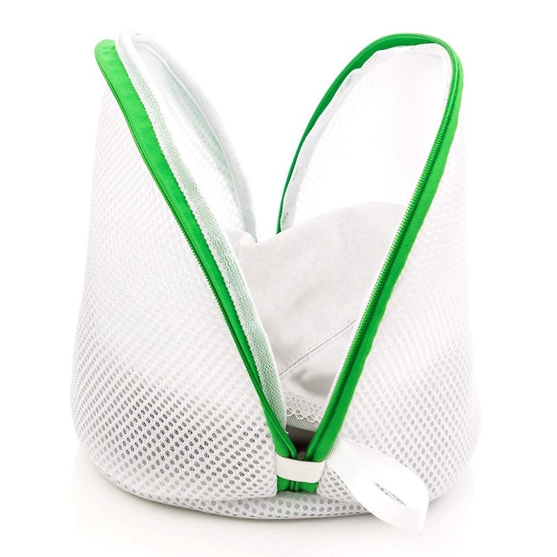 BIRZAR Double Layer Mesh Laundry Bags Sock Lingerie Saver Mesh Net Bra Wash Bag Pouch Basket Laundry Washing Mesh Net Zippered Bag Assorted 1 Pc - Image 1
