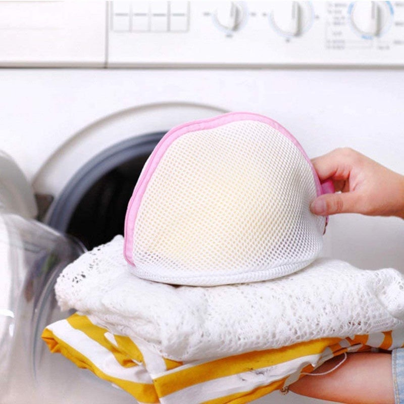 BIRZAR Double Layer Mesh Laundry Bags Sock Lingerie Saver Mesh Net Bra Wash Bag Pouch Basket Laundry Washing Mesh Net Zippered Bag Assorted 1 Pc - Image 5