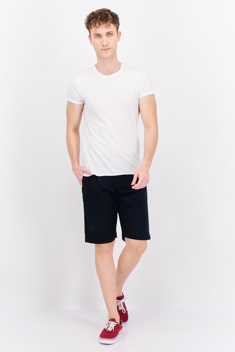 Gazzarrini Men Solid Chino Shorts, Black - Image 4