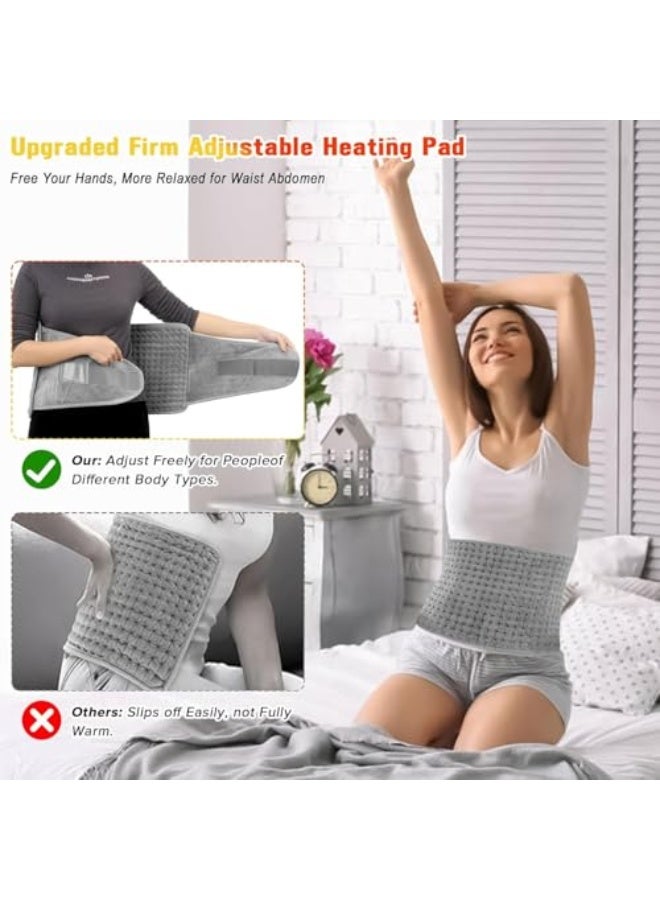 Generic Modanoir Heating Pad, Electric Waist Heating Pad for Back Pain and Cramps, Electric Fast Heat Pad with LCD Controller, 9 Heating Levels, 4 Gears Timing, Soft Touch & Machine Washable 12"x50" - Image 5