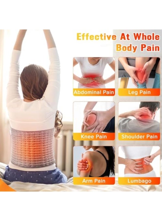 Generic Modanoir Heating Pad, Electric Waist Heating Pad for Back Pain and Cramps, Electric Fast Heat Pad with LCD Controller, 9 Heating Levels, 4 Gears Timing, Soft Touch & Machine Washable 12"x50" - Image 2
