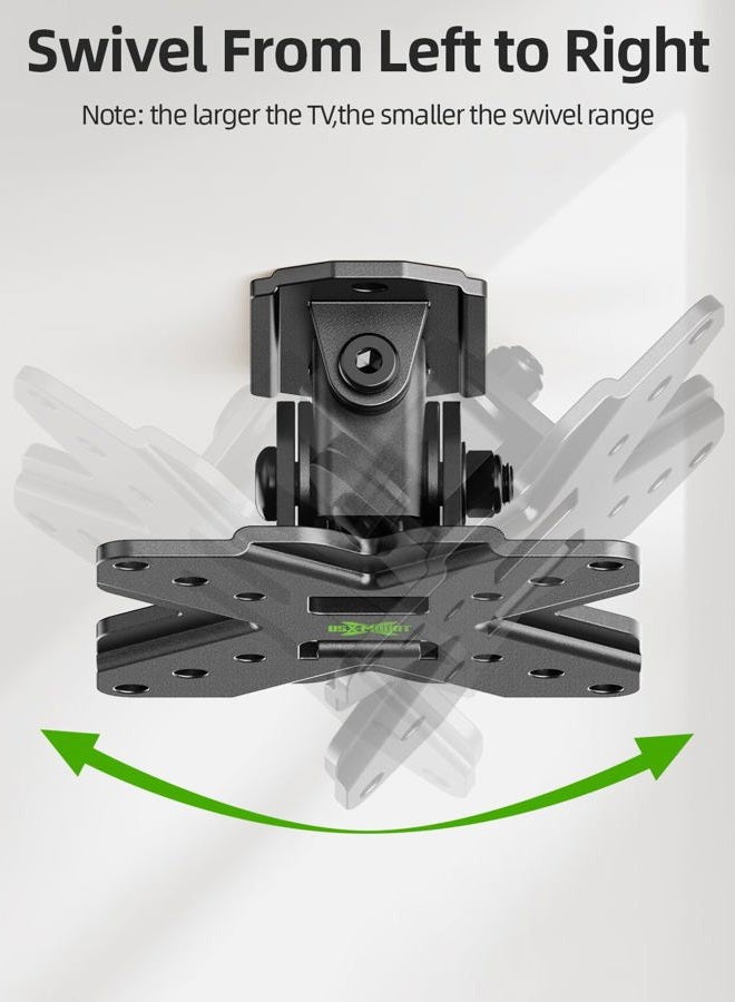 USX MOUNT TV Wall Mount Monitor Mount Bracket with Adjustable Tilt Swivel for 10inch to 26inch LED LCD OLED TVs and Monitors - VESA Size Up to 100x100mm and Weight Capacity Up to 22lbs-XMS002 - Image 4