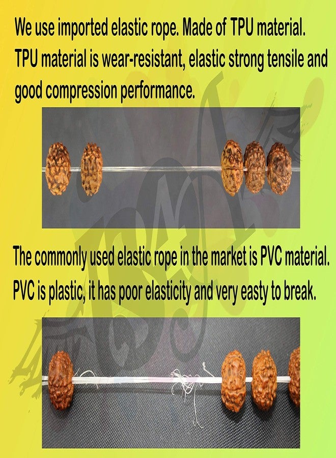 IS4A Genuine Himalayan Five Face Rudraksha Seeds Tibetan Wrist Bracelet Meditation Beads Prayer Charm Bracelets (Rudraksha One Bracelet) - Image 5