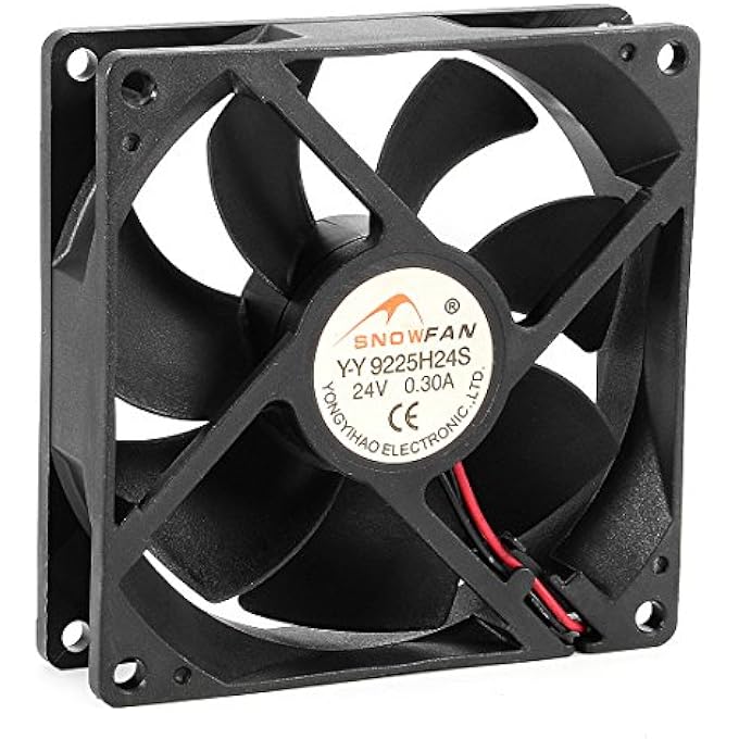 rayihni 92MM X 92MM X 25MM 24V DC COOLING FAN LONG LIFE HY BEARING COMPUTER CASE FAN - Image 1