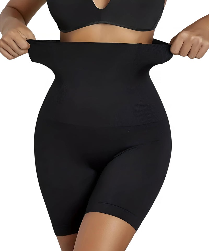 KeepCart Tummy Control Shapewear Shorts for Wome Body Shaper Slimmer High Waisted Shapewear Invisible Under Dress (Waist Size Fits 30-39 Inch) (Free-Size) Black - Image 1
