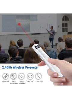 erorex Presentation Clicker Rechargeable Wireless Presenter With Hyperlink Page Up Down Full Black Screen Rf 2.4Ghz Remote Control Ppt Powerpoint Clicker For Keynote Ppt Mac Pc Laptop  - Image 2