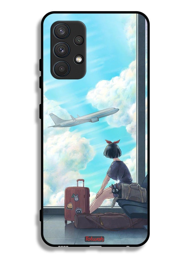 Tolwak Samsung Galaxy A32 4G Protective Case Cover Travel Art - Image 1