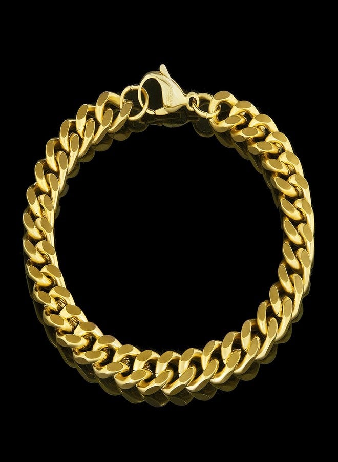 إنفيكتا سوار رجالي من إنفيكتا للمجوهرات، مصنوع من الفولاذ المقاوم للصدأ، بسلسلة كبح (8.5 مم) - 8.5 بوصة، مقاس واحد، بدون أحجار كريمة - Image 3