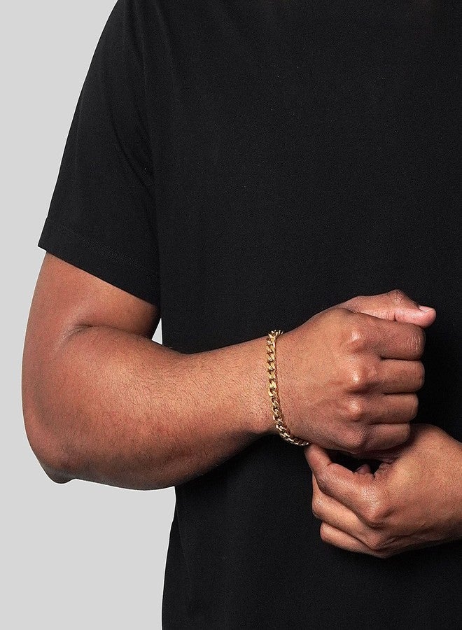 إنفيكتا سوار رجالي من إنفيكتا للمجوهرات، مصنوع من الفولاذ المقاوم للصدأ، بسلسلة كبح (8.5 مم) - 8.5 بوصة، مقاس واحد، بدون أحجار كريمة - Image 4