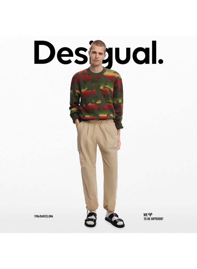 DESIGUAL بنطلون كارجو ضيق جديد للرجال لخريف/شتاء 2025 - Image 3
