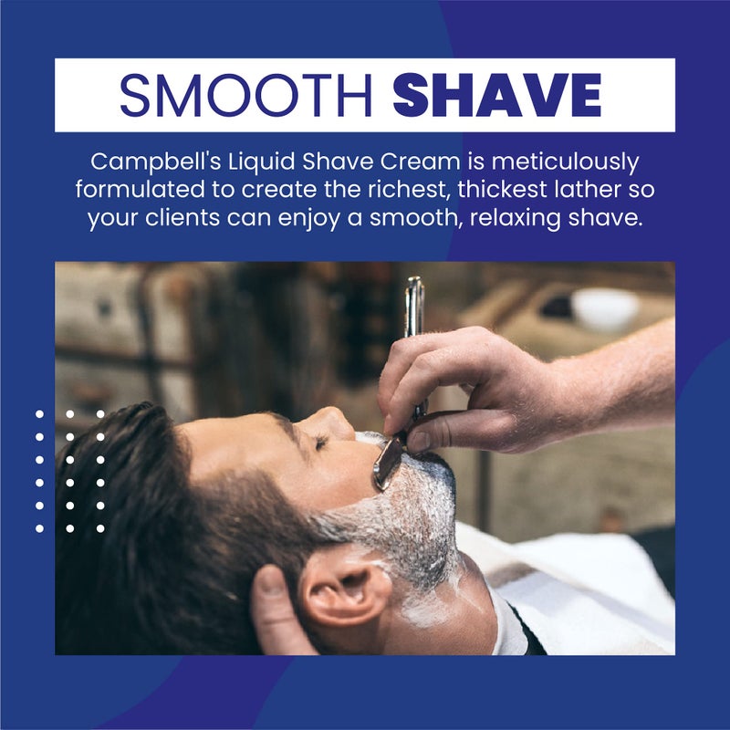 Campbell'S Campbellâ€™s Liquid Shave Cream Lather, Barber Shaving Cream Lather, Professional Shaving Supplies and Products, 8 Ounces, (Pack of 3) - Image 4