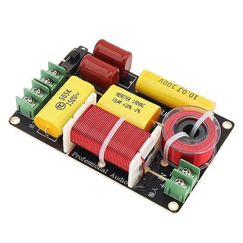 DriSentri 2 Way Crossover for Speaker, 250W 4-12 Ohm 2 Way High-Low Frequency Divider for Speaker, HiFi Speaker Crossover - Image 5