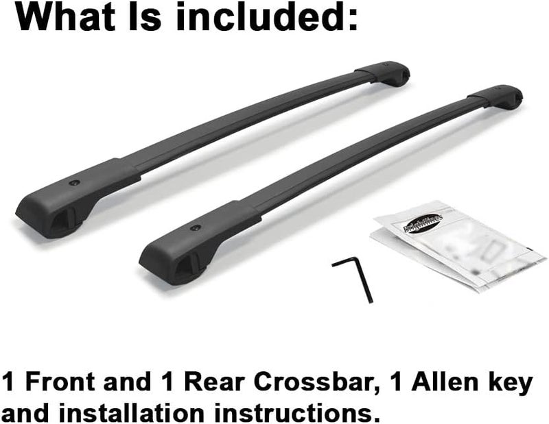 BRIGHTLINES Aero Crossbars Roof Racks Replacement for 2018 2019 2020 2021 2022 2023 Subaru Crosstrek & 2017-2023 Impreza - Image 4