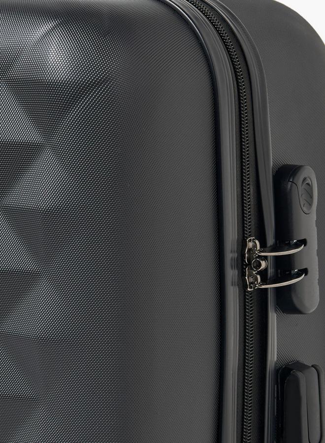 Wave Textured Hardcase Luggage Trolley With Retractable Handle - 28 Inches Check-In Bag - Image 4