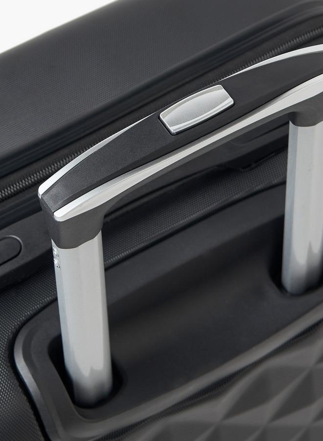 Wave Textured Hardcase Luggage Trolley With Retractable Handle - 28 Inches Check-In Bag - Image 5