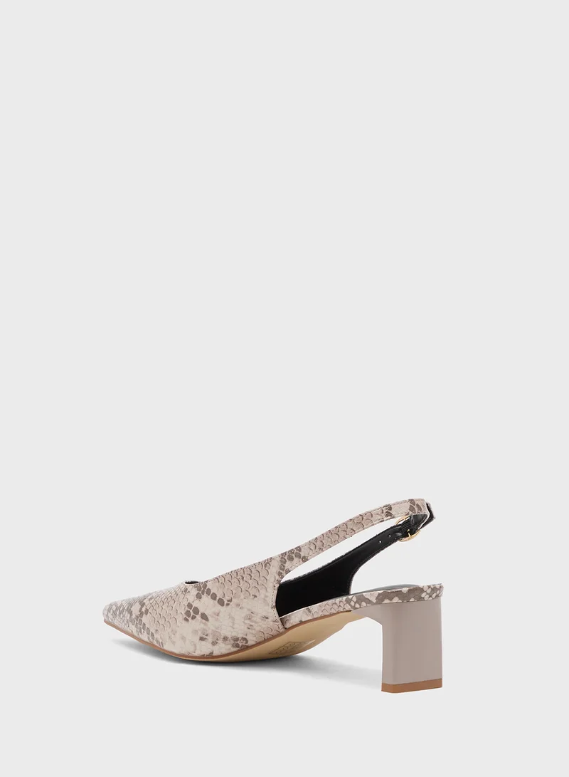 ايلا Mid Heel Slingback Pump