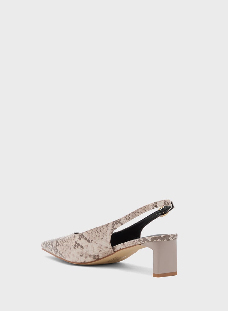 ELLA Mid Heel Slingback Pump - Image 2