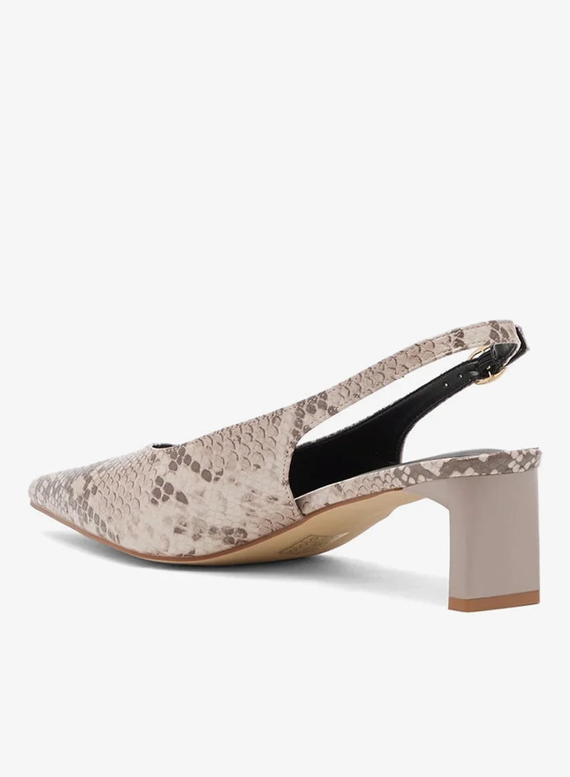 ايلا حذاء بكعب متوسط بحزام خلفي