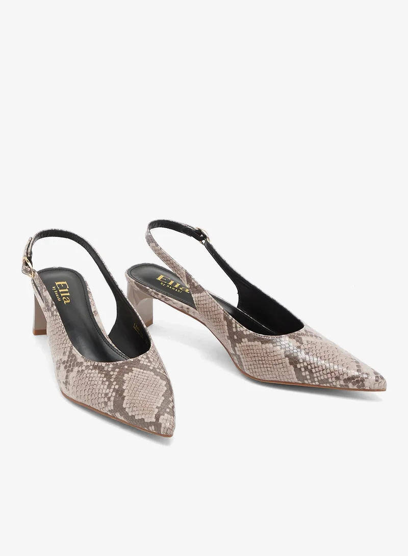 ELLA Mid Heel Slingback Pump