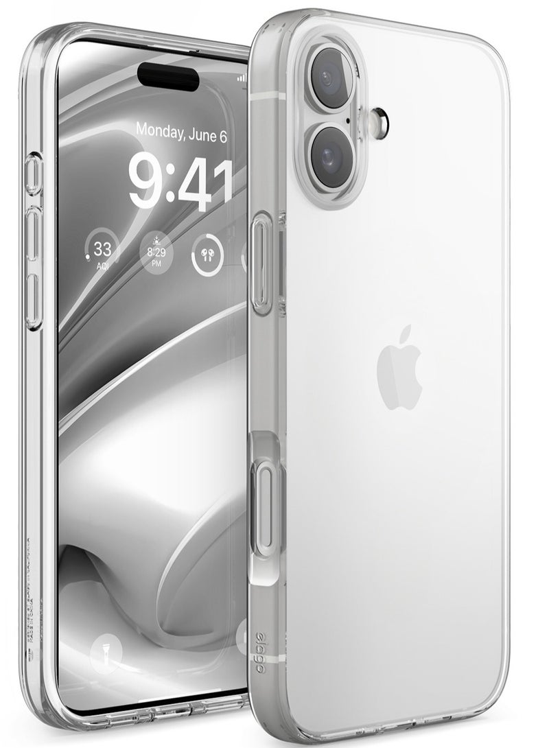 Elago Hybrid Clear for iPhone 16 Plus Military Grade Drop Protection Case Cover - Transparent - Image 1