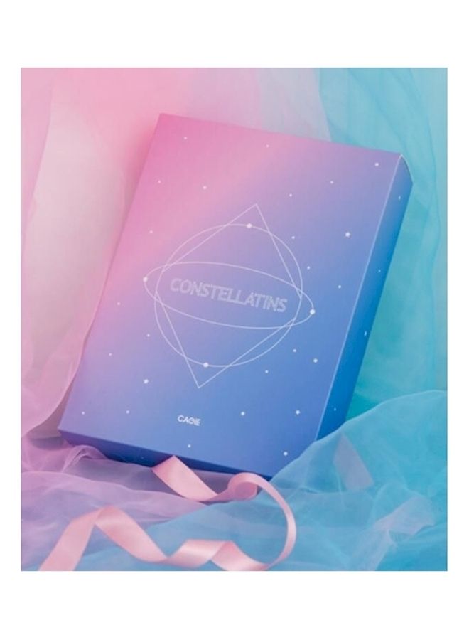 Loquat 12 Constellations Starry Lock Diary Notebook Purple/Pink/White - Image 3