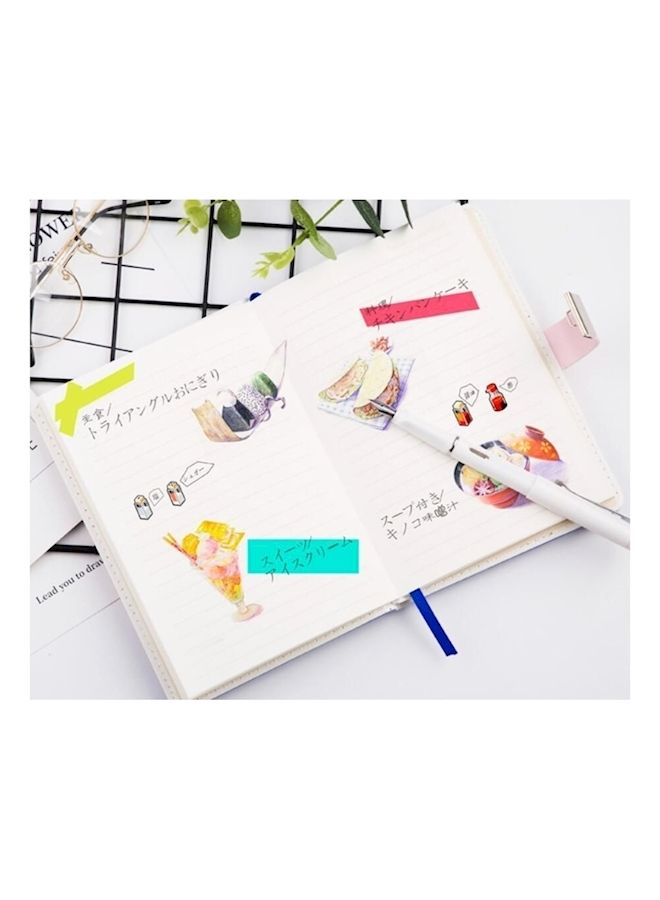 Loquat 12 Constellations Starry Lock Diary Notebook Purple/Pink/White - Image 2