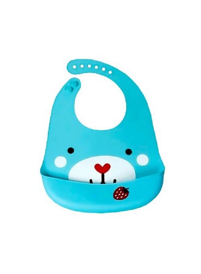 My NewBorn By 10Club Silicone Baby Bib (1 Pc) For Feeding & Weaning Babies & Toddlers, Waterproof, Washable & Reusable, Non Messy Easy Cleaning, No Bad Odour, Adjustable Neckline With Buttons - Image 1