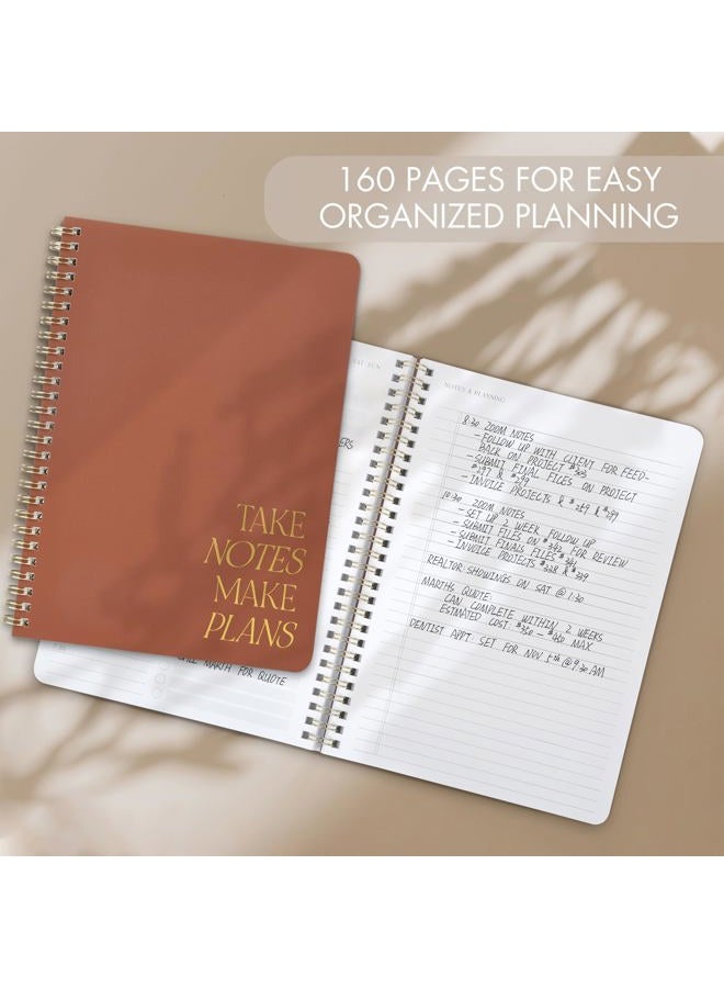 ZICOTO Beautiful Daily Planner And Notebook With Hourly Schedule - Aesthetic Spiral To do List Notepad to Easily Organize Your Work Tasks And Appointments - The Perfect Office Supplies For Women - Image 4