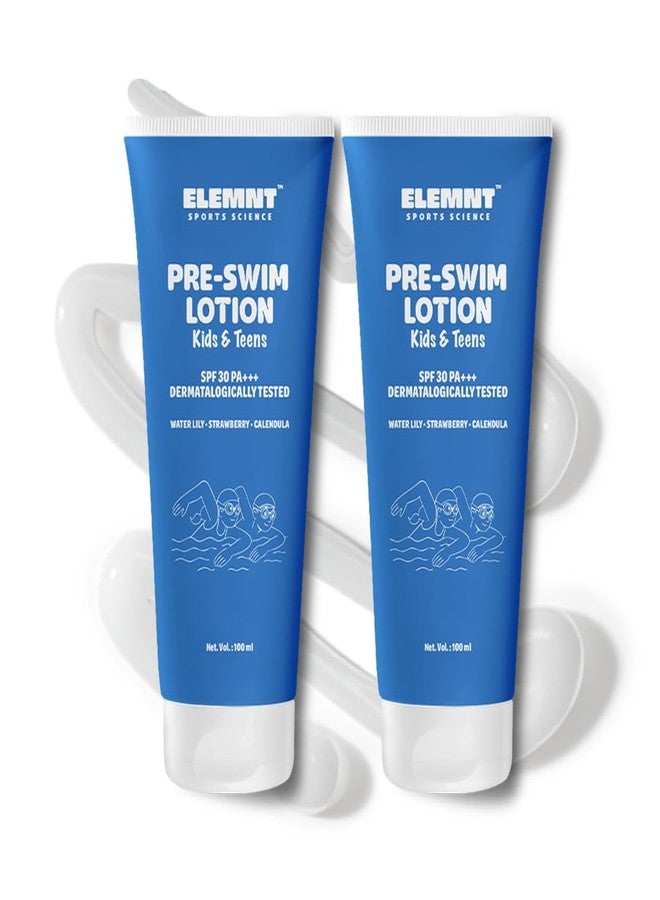 Elemnt Pre Swim SPF 30 Body Lotion for Kids & Teens | Chlorine Protection, Anti-tan Body Lotion, Protection from Sea Water Impurities & Pool Chemicals | Safe for Sensitive, Dry & Normal Skin | Upto 60 mins of Water Resistance | 100 ML (2) - Image 1