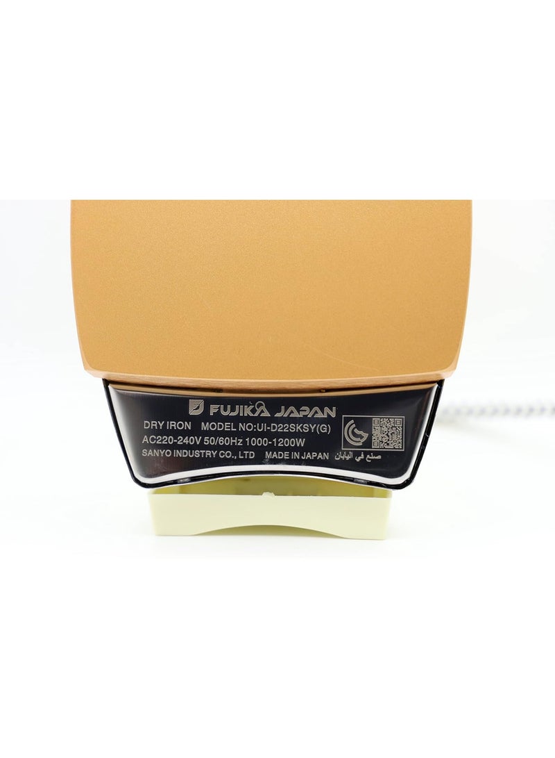 FUJIKA Japan Dry Iron UI-D22SKSY(G) - Made In Japan - Image 5